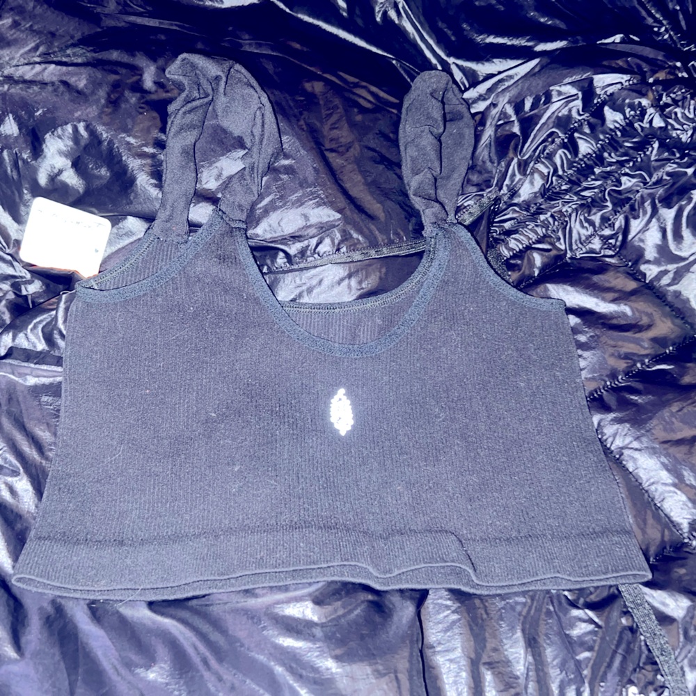 FP Movement ribbed brami tank bra w/ scrunchie straps NEW!